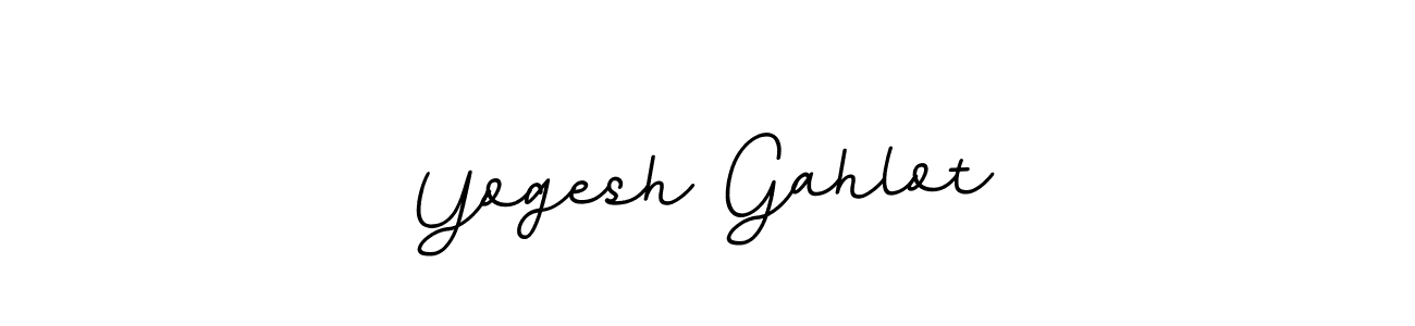 Yogesh Gahlot stylish signature style. Best Handwritten Sign (BallpointsItalic-DORy9) for my name. Handwritten Signature Collection Ideas for my name Yogesh Gahlot. Yogesh Gahlot signature style 11 images and pictures png