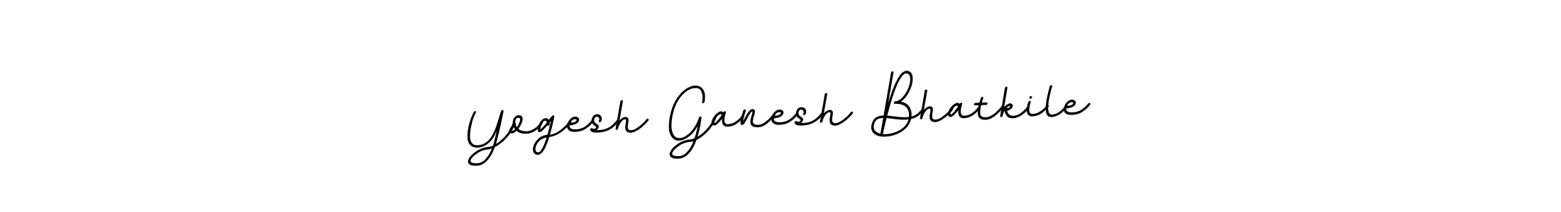 Design your own signature with our free online signature maker. With this signature software, you can create a handwritten (BallpointsItalic-DORy9) signature for name Yogesh Ganesh Bhatkile. Yogesh Ganesh Bhatkile signature style 11 images and pictures png