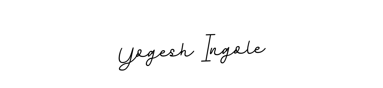 Create a beautiful signature design for name Yogesh Ingole. With this signature (BallpointsItalic-DORy9) fonts, you can make a handwritten signature for free. Yogesh Ingole signature style 11 images and pictures png