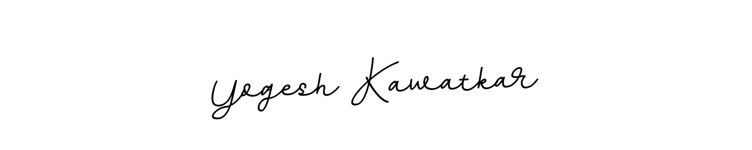 The best way (BallpointsItalic-DORy9) to make a short signature is to pick only two or three words in your name. The name Yogesh Kawatkar include a total of six letters. For converting this name. Yogesh Kawatkar signature style 11 images and pictures png