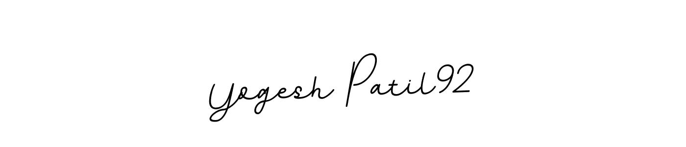 Make a beautiful signature design for name Yogesh Patil92. With this signature (BallpointsItalic-DORy9) style, you can create a handwritten signature for free. Yogesh Patil92 signature style 11 images and pictures png