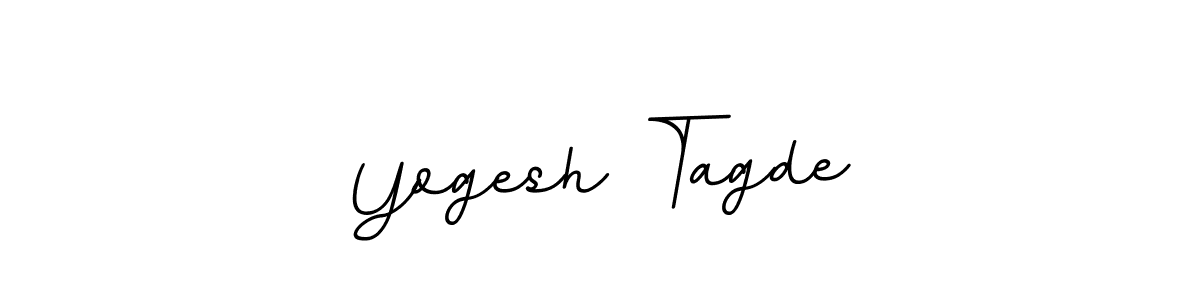 Design your own signature with our free online signature maker. With this signature software, you can create a handwritten (BallpointsItalic-DORy9) signature for name Yogesh Tagde. Yogesh Tagde signature style 11 images and pictures png