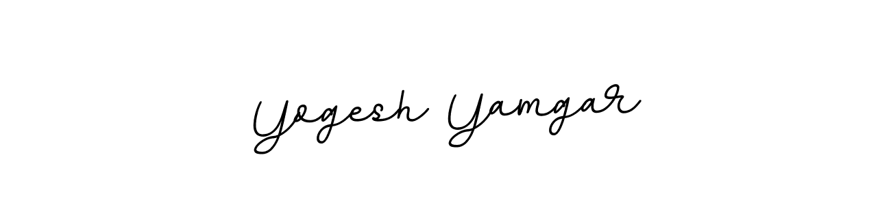 Create a beautiful signature design for name Yogesh Yamgar. With this signature (BallpointsItalic-DORy9) fonts, you can make a handwritten signature for free. Yogesh Yamgar signature style 11 images and pictures png