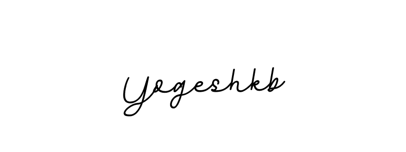Create a beautiful signature design for name Yogeshkb. With this signature (BallpointsItalic-DORy9) fonts, you can make a handwritten signature for free. Yogeshkb signature style 11 images and pictures png
