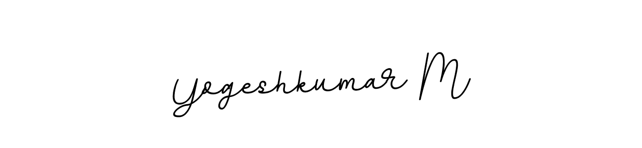 Also we have Yogeshkumar M name is the best signature style. Create professional handwritten signature collection using BallpointsItalic-DORy9 autograph style. Yogeshkumar M signature style 11 images and pictures png