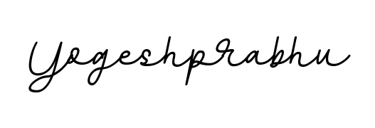 You should practise on your own different ways (BallpointsItalic-DORy9) to write your name (Yogeshprabhu) in signature. Don't let someone else do it for you. Yogeshprabhu signature style 11 images and pictures png