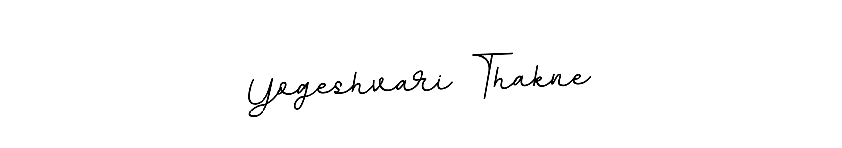 You should practise on your own different ways (BallpointsItalic-DORy9) to write your name (Yogeshvari Thakne) in signature. don't let someone else do it for you. Yogeshvari Thakne signature style 11 images and pictures png