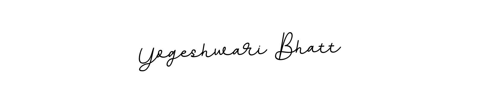 The best way (BallpointsItalic-DORy9) to make a short signature is to pick only two or three words in your name. The name Yogeshwari Bhatt include a total of six letters. For converting this name. Yogeshwari Bhatt signature style 11 images and pictures png