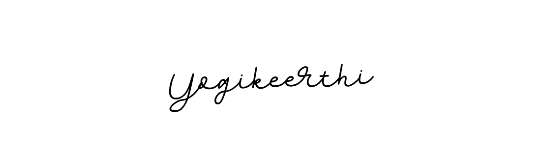 How to make Yogikeerthi name signature. Use BallpointsItalic-DORy9 style for creating short signs online. This is the latest handwritten sign. Yogikeerthi signature style 11 images and pictures png