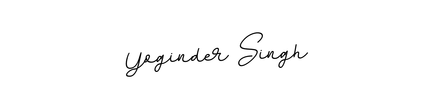 How to make Yoginder Singh name signature. Use BallpointsItalic-DORy9 style for creating short signs online. This is the latest handwritten sign. Yoginder Singh signature style 11 images and pictures png