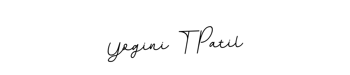 Design your own signature with our free online signature maker. With this signature software, you can create a handwritten (BallpointsItalic-DORy9) signature for name Yogini T Patil. Yogini T Patil signature style 11 images and pictures png