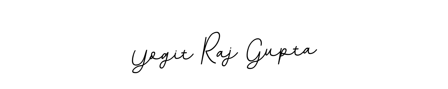How to make Yogit Raj Gupta name signature. Use BallpointsItalic-DORy9 style for creating short signs online. This is the latest handwritten sign. Yogit Raj Gupta signature style 11 images and pictures png
