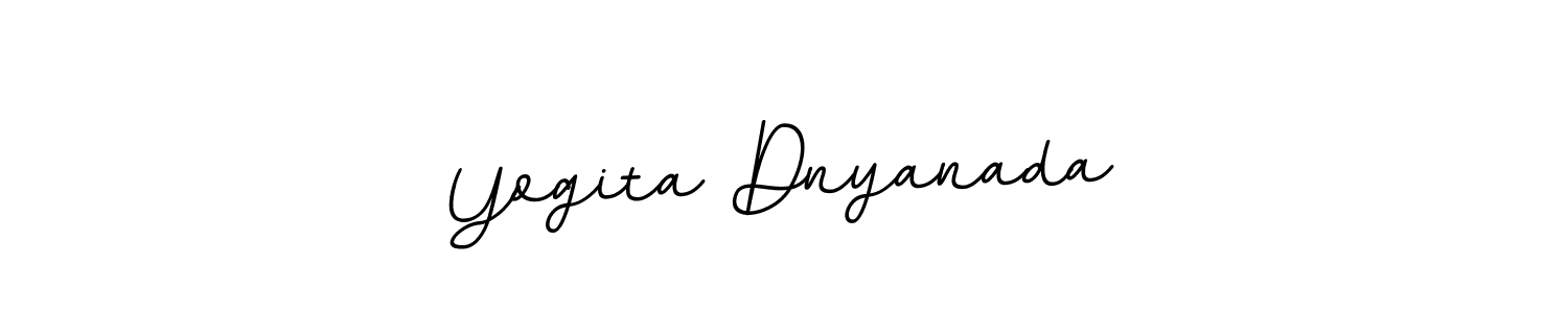 How to make Yogita Dnyanada name signature. Use BallpointsItalic-DORy9 style for creating short signs online. This is the latest handwritten sign. Yogita Dnyanada signature style 11 images and pictures png