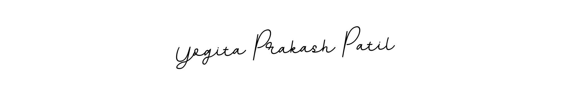 This is the best signature style for the Yogita Prakash Patil name. Also you like these signature font (BallpointsItalic-DORy9). Mix name signature. Yogita Prakash Patil signature style 11 images and pictures png
