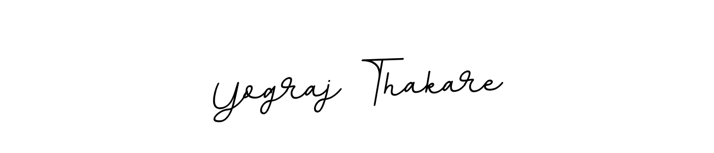 Make a beautiful signature design for name Yograj Thakare. With this signature (BallpointsItalic-DORy9) style, you can create a handwritten signature for free. Yograj Thakare signature style 11 images and pictures png