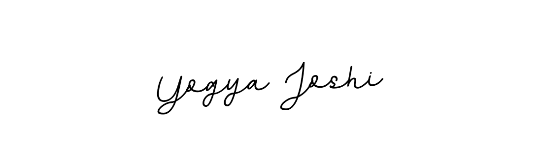 Use a signature maker to create a handwritten signature online. With this signature software, you can design (BallpointsItalic-DORy9) your own signature for name Yogya Joshi. Yogya Joshi signature style 11 images and pictures png