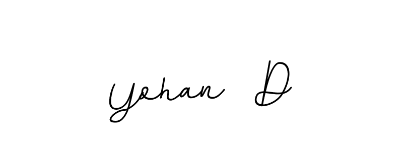 Design your own signature with our free online signature maker. With this signature software, you can create a handwritten (BallpointsItalic-DORy9) signature for name Yohan  D. Yohan  D signature style 11 images and pictures png