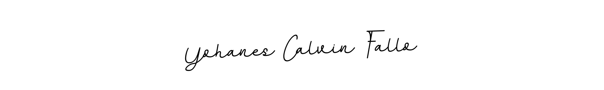 Use a signature maker to create a handwritten signature online. With this signature software, you can design (BallpointsItalic-DORy9) your own signature for name Yohanes Calvin Fallo. Yohanes Calvin Fallo signature style 11 images and pictures png