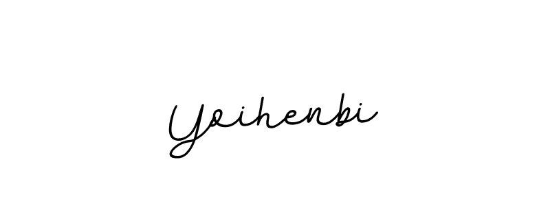 You should practise on your own different ways (BallpointsItalic-DORy9) to write your name (Yoihenbi) in signature. don't let someone else do it for you. Yoihenbi signature style 11 images and pictures png