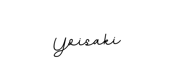 Yoisaki stylish signature style. Best Handwritten Sign (BallpointsItalic-DORy9) for my name. Handwritten Signature Collection Ideas for my name Yoisaki. Yoisaki signature style 11 images and pictures png