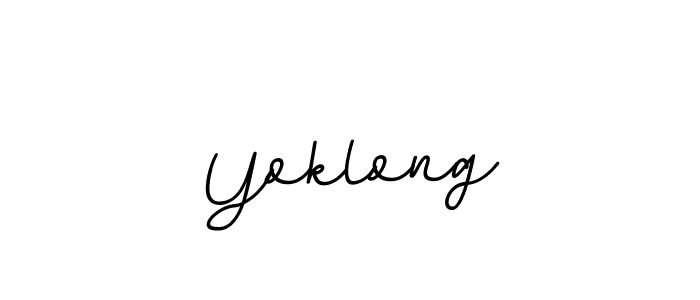 Use a signature maker to create a handwritten signature online. With this signature software, you can design (BallpointsItalic-DORy9) your own signature for name Yoklong. Yoklong signature style 11 images and pictures png