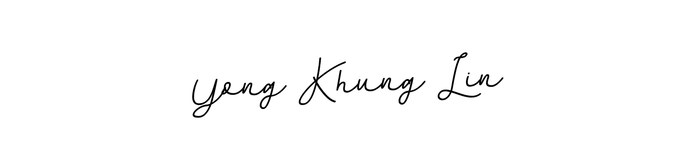 You should practise on your own different ways (BallpointsItalic-DORy9) to write your name (Yong Khung Lin) in signature. don't let someone else do it for you. Yong Khung Lin signature style 11 images and pictures png