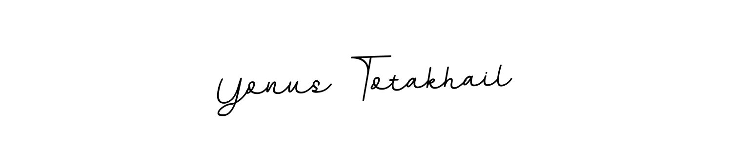 Use a signature maker to create a handwritten signature online. With this signature software, you can design (BallpointsItalic-DORy9) your own signature for name Yonus Totakhail. Yonus Totakhail signature style 11 images and pictures png