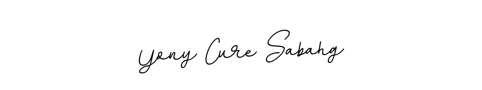 It looks lik you need a new signature style for name Yony Cure Sabahg. Design unique handwritten (BallpointsItalic-DORy9) signature with our free signature maker in just a few clicks. Yony Cure Sabahg signature style 11 images and pictures png