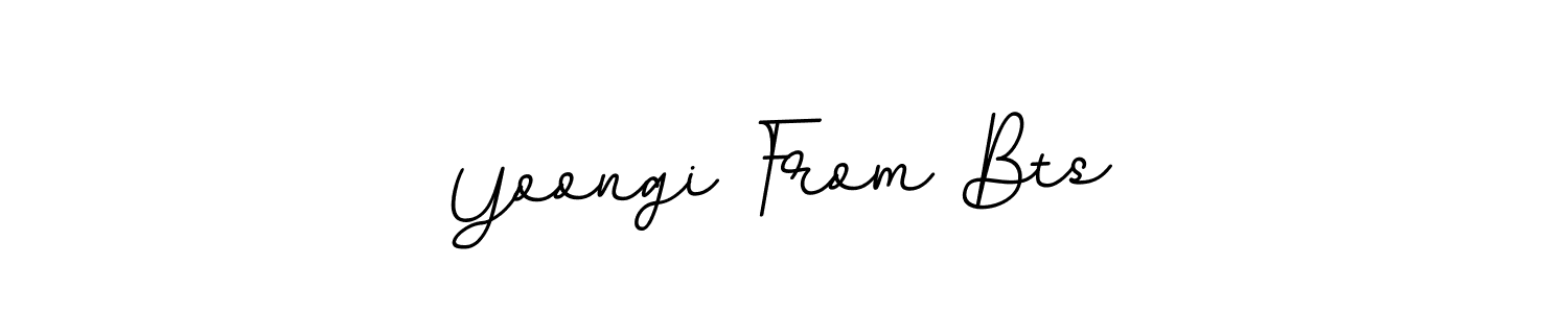 Use a signature maker to create a handwritten signature online. With this signature software, you can design (BallpointsItalic-DORy9) your own signature for name Yoongi From Bts. Yoongi From Bts signature style 11 images and pictures png