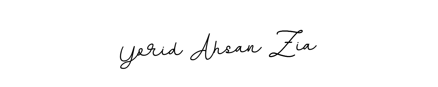 Also You can easily find your signature by using the search form. We will create Yorid Ahsan Zia name handwritten signature images for you free of cost using BallpointsItalic-DORy9 sign style. Yorid Ahsan Zia signature style 11 images and pictures png