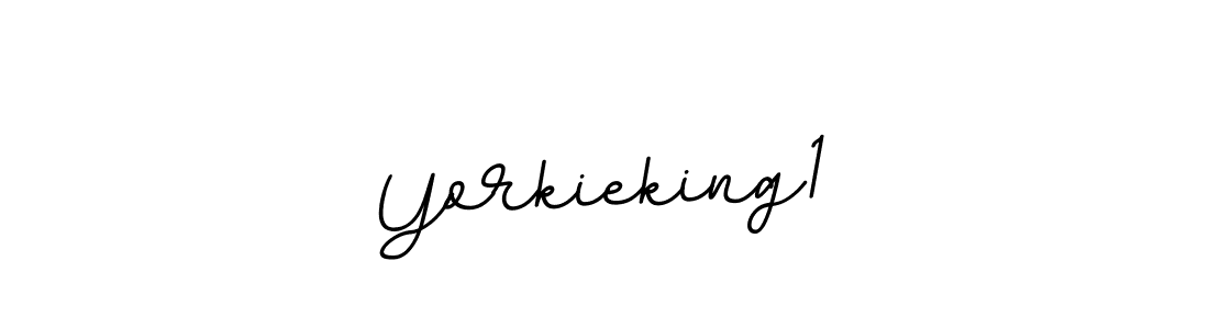 Create a beautiful signature design for name Yorkieking1. With this signature (BallpointsItalic-DORy9) fonts, you can make a handwritten signature for free. Yorkieking1 signature style 11 images and pictures png