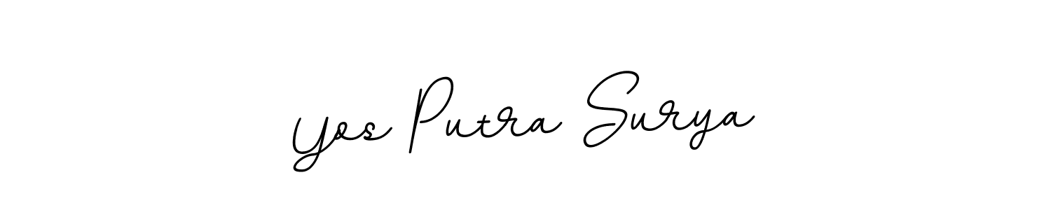 Use a signature maker to create a handwritten signature online. With this signature software, you can design (BallpointsItalic-DORy9) your own signature for name Yos Putra Surya. Yos Putra Surya signature style 11 images and pictures png