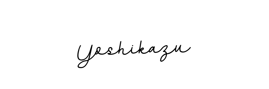 How to make Yoshikazu signature? BallpointsItalic-DORy9 is a professional autograph style. Create handwritten signature for Yoshikazu name. Yoshikazu signature style 11 images and pictures png
