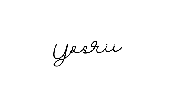The best way (BallpointsItalic-DORy9) to make a short signature is to pick only two or three words in your name. The name Yosrii include a total of six letters. For converting this name. Yosrii signature style 11 images and pictures png