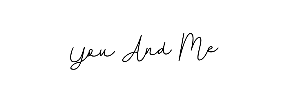 Similarly BallpointsItalic-DORy9 is the best handwritten signature design. Signature creator online .You can use it as an online autograph creator for name You And Me. You And Me signature style 11 images and pictures png