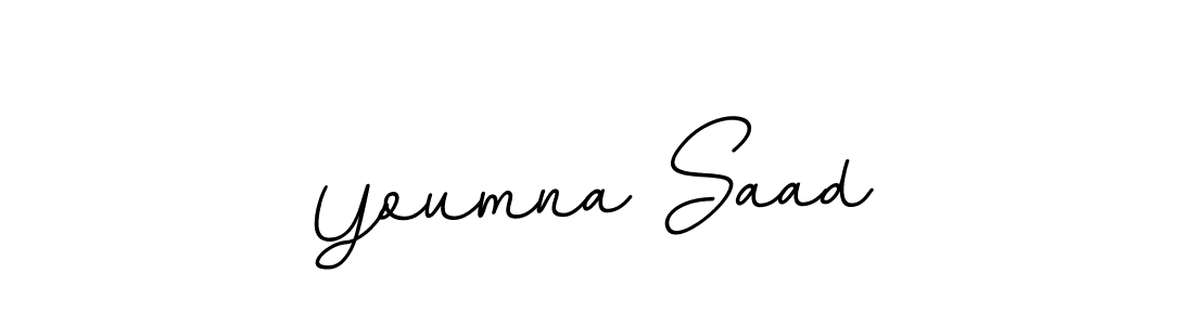 if you are searching for the best signature style for your name Youmna Saad. so please give up your signature search. here we have designed multiple signature styles  using BallpointsItalic-DORy9. Youmna Saad signature style 11 images and pictures png