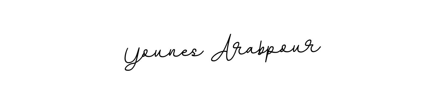 if you are searching for the best signature style for your name Younes Arabpour. so please give up your signature search. here we have designed multiple signature styles  using BallpointsItalic-DORy9. Younes Arabpour signature style 11 images and pictures png