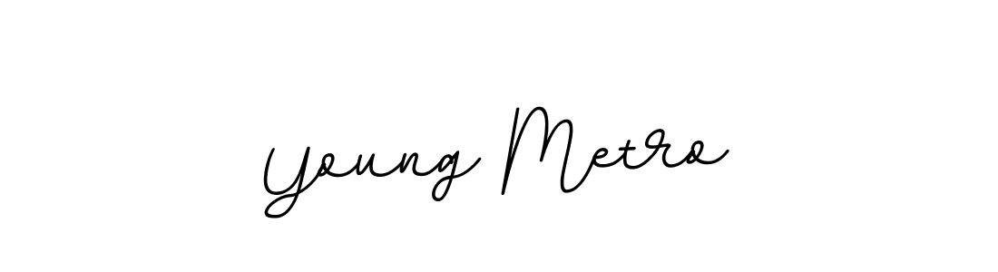 Use a signature maker to create a handwritten signature online. With this signature software, you can design (BallpointsItalic-DORy9) your own signature for name Young Metro. Young Metro signature style 11 images and pictures png