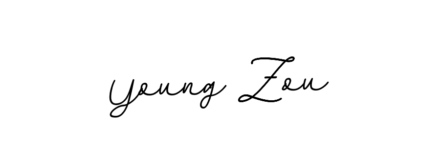 Design your own signature with our free online signature maker. With this signature software, you can create a handwritten (BallpointsItalic-DORy9) signature for name Young Zou. Young Zou signature style 11 images and pictures png