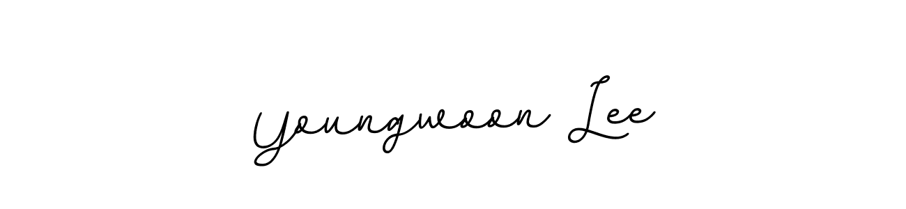 Create a beautiful signature design for name Youngwoon Lee. With this signature (BallpointsItalic-DORy9) fonts, you can make a handwritten signature for free. Youngwoon Lee signature style 11 images and pictures png