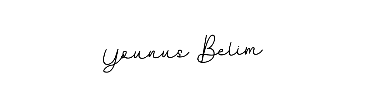 This is the best signature style for the Younus Belim name. Also you like these signature font (BallpointsItalic-DORy9). Mix name signature. Younus Belim signature style 11 images and pictures png