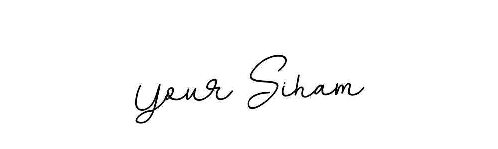 Similarly BallpointsItalic-DORy9 is the best handwritten signature design. Signature creator online .You can use it as an online autograph creator for name Your Siham. Your Siham signature style 11 images and pictures png