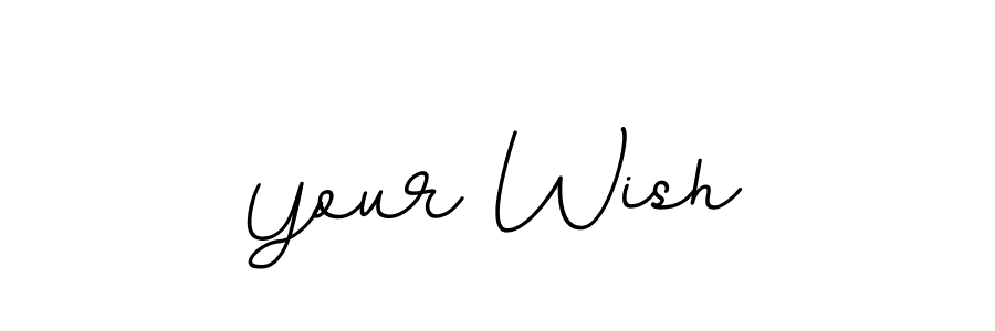 Design your own signature with our free online signature maker. With this signature software, you can create a handwritten (BallpointsItalic-DORy9) signature for name Your Wish. Your Wish signature style 11 images and pictures png