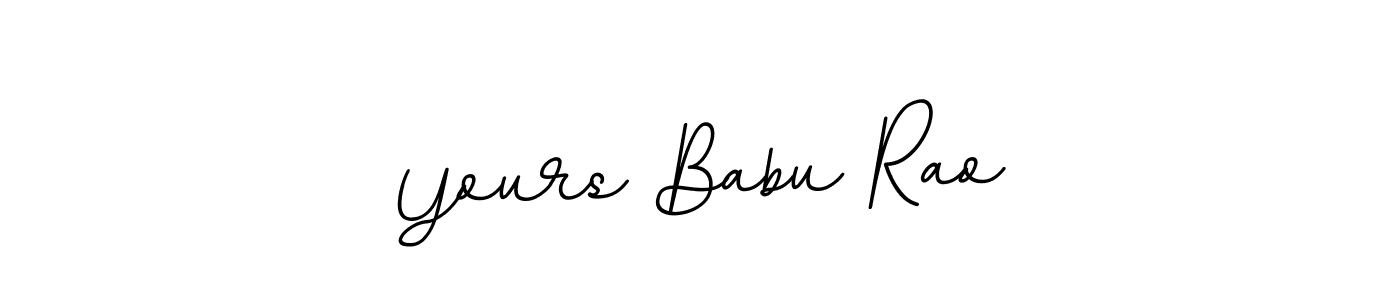 Similarly BallpointsItalic-DORy9 is the best handwritten signature design. Signature creator online .You can use it as an online autograph creator for name Yours Babu Rao. Yours Babu Rao signature style 11 images and pictures png