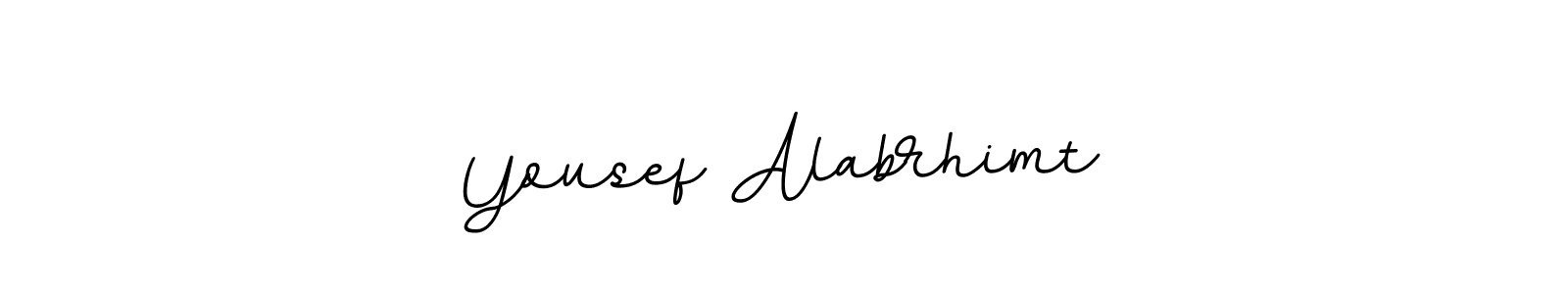 Yousef Alabrhimt stylish signature style. Best Handwritten Sign (BallpointsItalic-DORy9) for my name. Handwritten Signature Collection Ideas for my name Yousef Alabrhimt. Yousef Alabrhimt signature style 11 images and pictures png