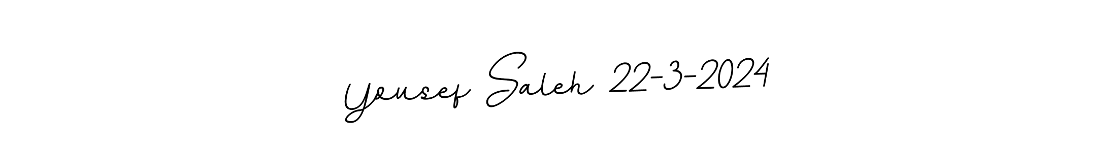 The best way (BallpointsItalic-DORy9) to make a short signature is to pick only two or three words in your name. The name Yousef Saleh 22-3-2024 include a total of six letters. For converting this name. Yousef Saleh 22-3-2024 signature style 11 images and pictures png