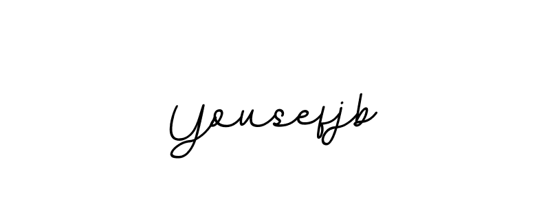 How to make Yousefjb name signature. Use BallpointsItalic-DORy9 style for creating short signs online. This is the latest handwritten sign. Yousefjb signature style 11 images and pictures png