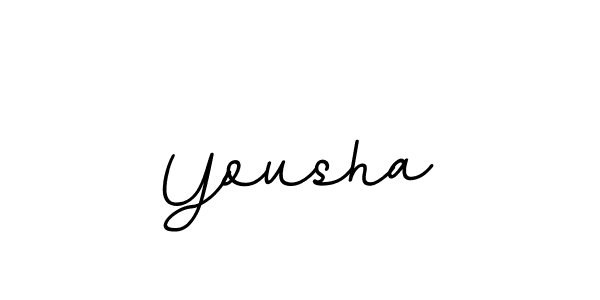 Yousha stylish signature style. Best Handwritten Sign (BallpointsItalic-DORy9) for my name. Handwritten Signature Collection Ideas for my name Yousha. Yousha signature style 11 images and pictures png