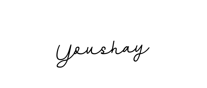 You should practise on your own different ways (BallpointsItalic-DORy9) to write your name (Youshay) in signature. don't let someone else do it for you. Youshay signature style 11 images and pictures png