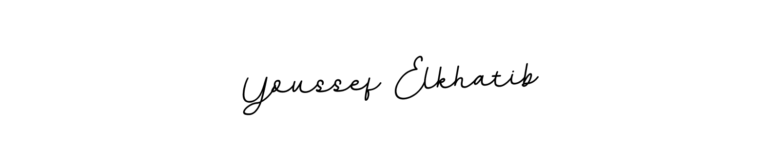 Design your own signature with our free online signature maker. With this signature software, you can create a handwritten (BallpointsItalic-DORy9) signature for name Youssef Elkhatib. Youssef Elkhatib signature style 11 images and pictures png